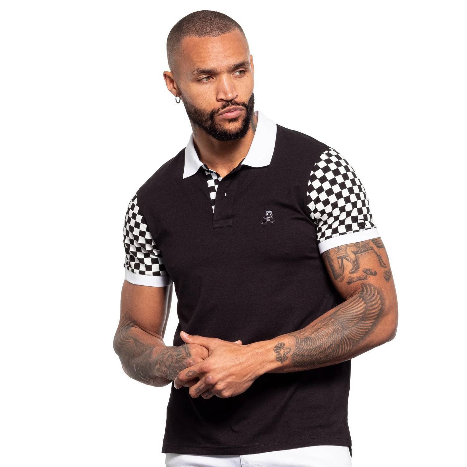 New Eight X Frog Chicane Polo In Black